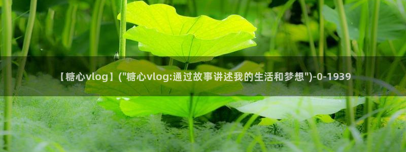 糖vlog：【糖心vlog】(\