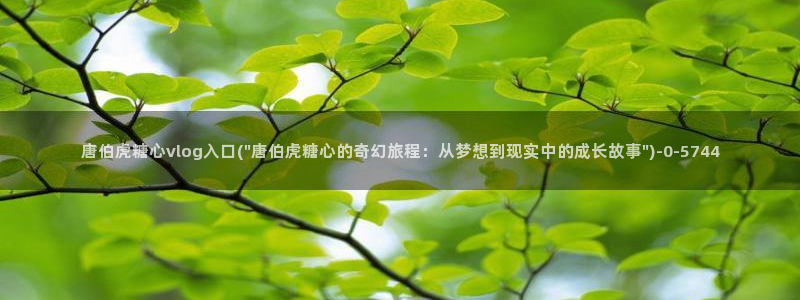 心糖vlog记录：唐伯虎糖心vlog入口(\