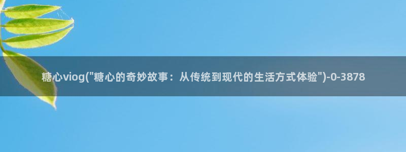 9糖心vlog：糖心viog(\